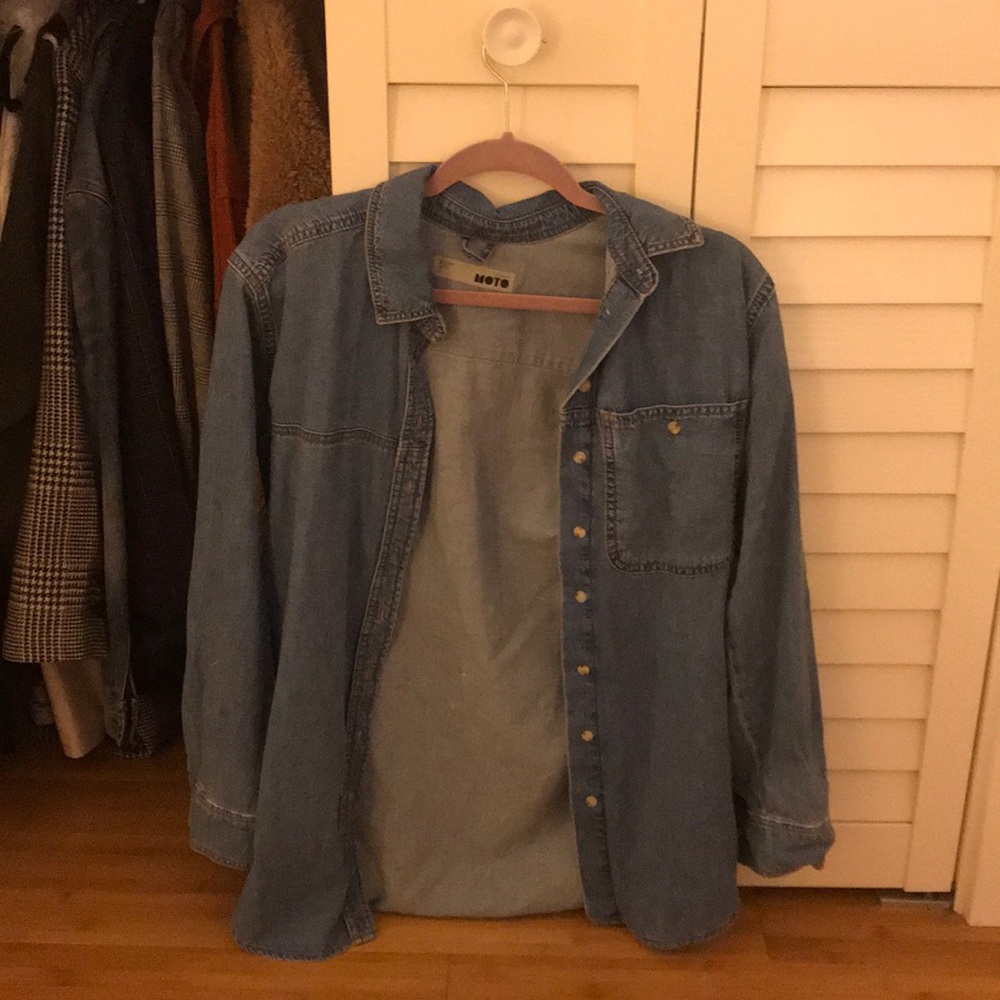 Topshop women’s jean button down size 2